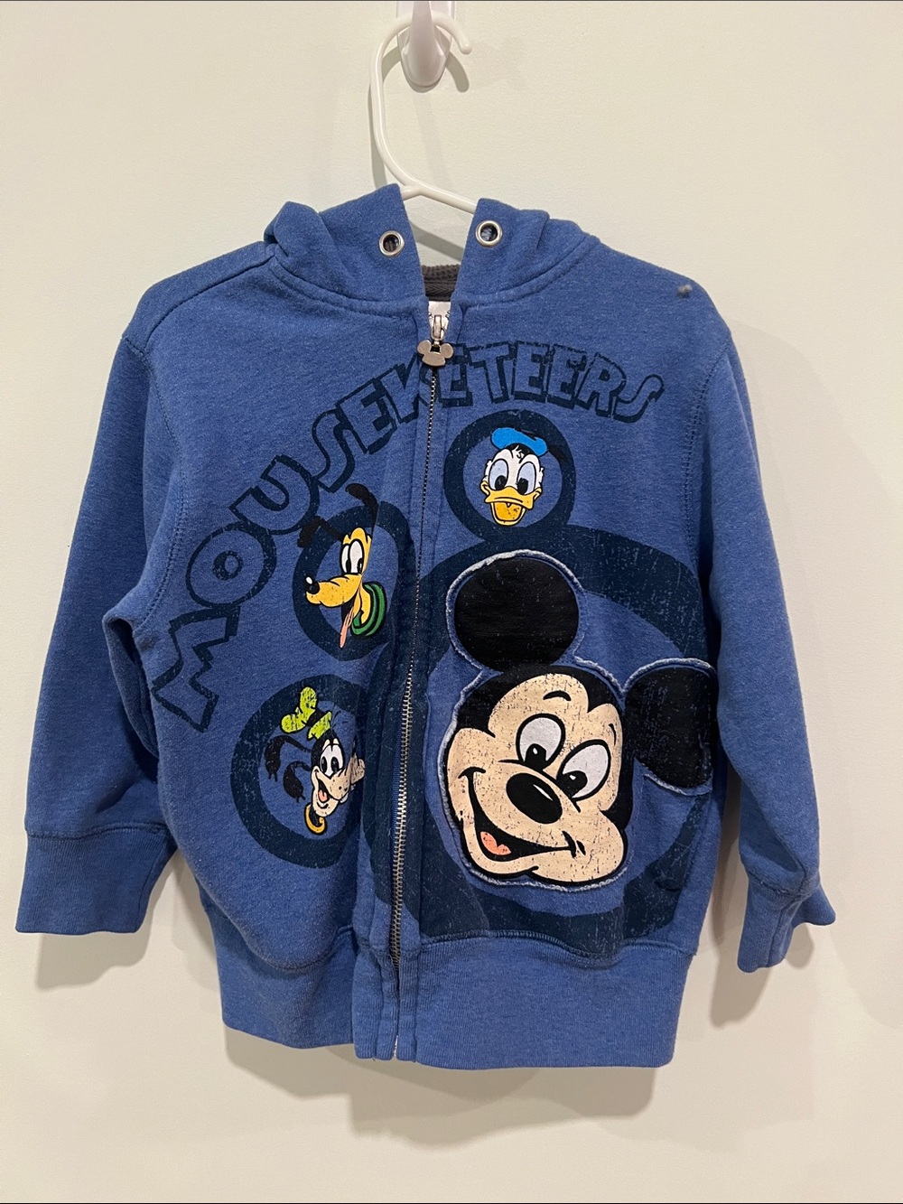 Disney Blue Mickey & Friends Zip Hoodie for Kids